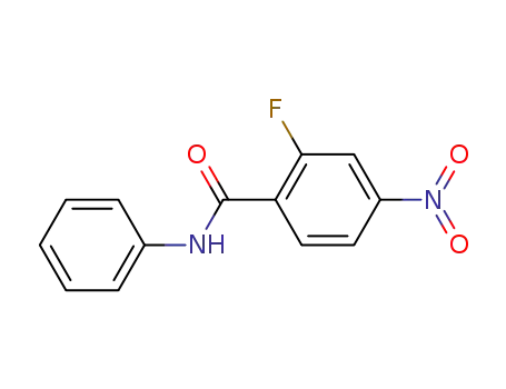 Molecular Structure of 526-14-7 (2-fluoro-4-nitro-benzoic acid anilide)