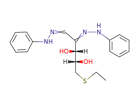 <i>S</i>-ethyl-D-<i>threo</i>-5-thio-[2]pentosulose-bis-phenylhydrazone