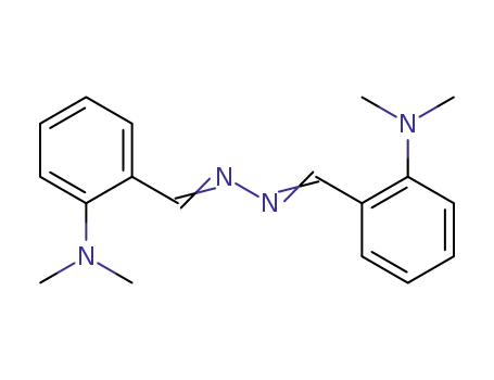 Molecular Structure of 58758-16-0 (Benzaldehyde, 2-(dimethylamino)-,
[[2-(dimethylamino)phenyl]methylene]hydrazone)