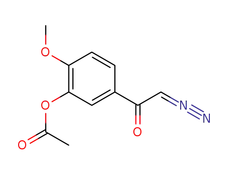 1-(3-acetoxy-4-methoxy-phenyl)-2-diazo-ethanone