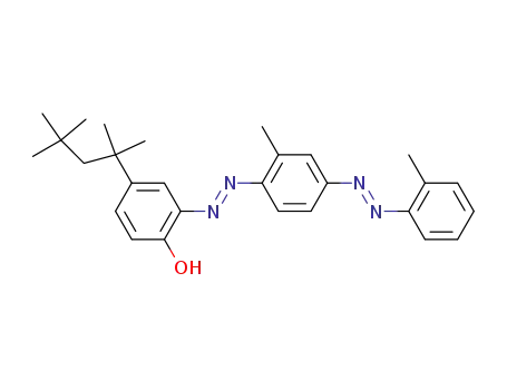 2-(2-Methyl-4-<i>o</i>-tolylazo-phenylazo)-4-(1,1,3,3-tetramethyl-butyl)-phenol