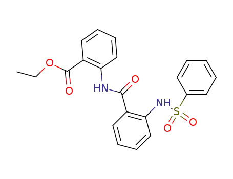 <i>N</i>-(<i>N</i>-benzenesulfonyl-anthraniloyl)-anthranilic acid ethyl ester