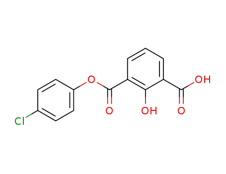 Molecular Structure of 108904-14-9 (2-hydroxy-isophthalic acid mono-(4-chloro-phenyl ester))