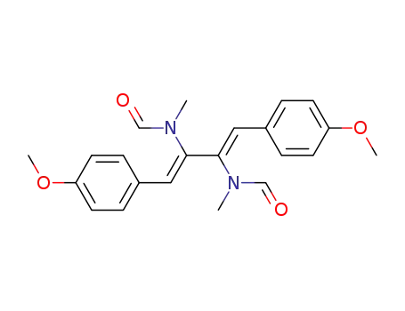 Molecular Structure of 118871-26-4 (2,3-bis-(formyl-methyl-amino)-1,4-bis-(4-methoxy-phenyl)-buta-1,3-diene)