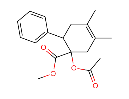 1-acetoxy-3,4-dimethyl-6-phenyl-cyclohex-3-enecarboxylic acid methyl ester