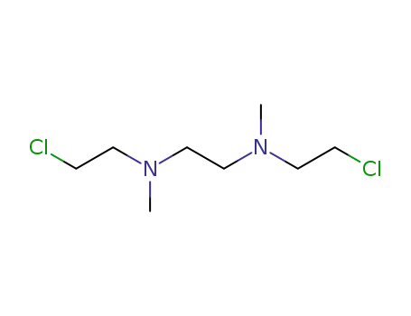 Molecular Structure of 101418-39-7 (1,2-Ethanediamine,N1,N2-bis(2-chloroethyl)-N1,N2-dimethyl-)