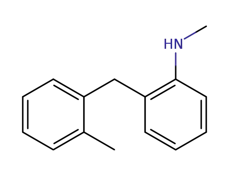 Molecular Structure of 408309-99-9 (<i>N</i>-methyl-2-(2-methyl-benzyl)-aniline)