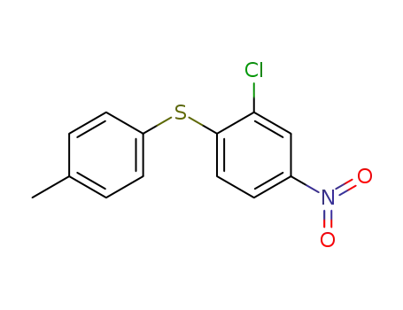 Molecular Structure of 32631-21-3 (Benzene, 2-chloro-1-[(4-methylphenyl)thio]-4-nitro-)