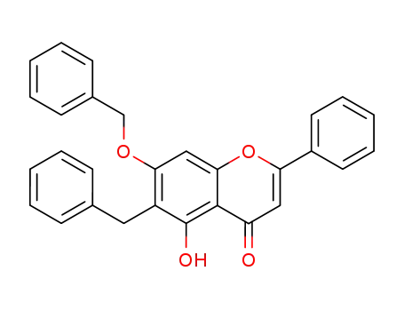 6-benzyl-7-benzyloxy-5-hydroxy-2-phenyl-chromen-4-one
