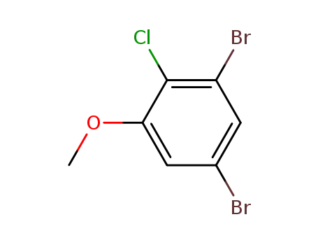 Molecular Structure of 73941-68-1 (Benzene, 1,5-dibromo-2-chloro-3-methoxy-)