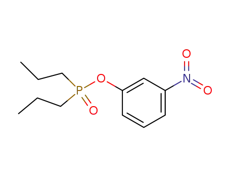 Molecular Structure of 88618-45-5 (Phosphinic acid,dipropyl-, m-nitrophenyl ester)