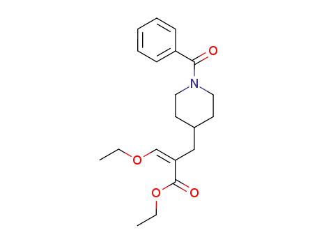 3-ethoxy-2-(1-benzoyl-[4]piperidylmethyl)-acrylic acid ethyl ester
