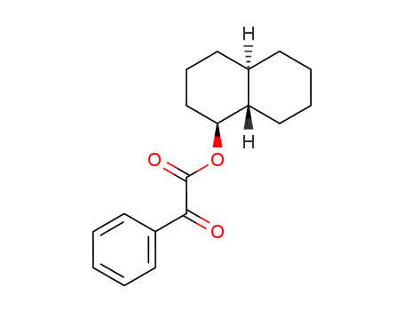 Molecular Structure of 101787-81-9 (phenylglyoxylic acid-((4a<i>R</i>)-(4a<i>r</i>,8a<i>t</i>)-decahydro[1<i>t</i>]naphthyl ester))