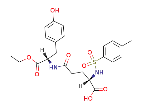 Molecular Structure of 1071694-87-5 (<i>N</i>-[<i>N</i>-(toluene-4-sulfonyl)-L-γ-glutamyl]-L-tyrosine ethyl ester)