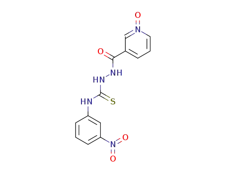 Molecular Structure of 108272-32-8 (4-(3-nitro-phenyl)-1-(1-oxy-nicotinoyl)-thiosemicarbazide)