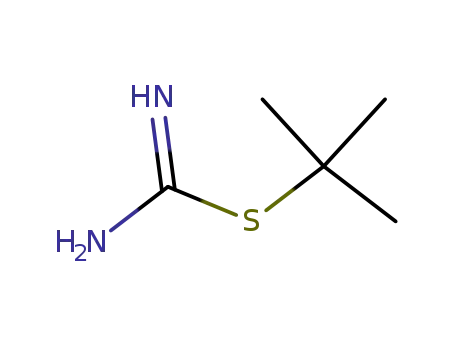 Molecular Structure of 926-07-8 (Carbamimidothioic acid, 1,1-dimethylethyl ester)