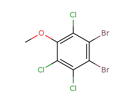 Molecular Structure of 78647-94-6 (3,4-dibromo-2,5,6-trichloro-anisole)