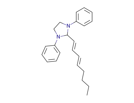 2-octa-1,3<i>t</i>-dien-<i>t</i>-yl-1,3-diphenyl-imidazolidine