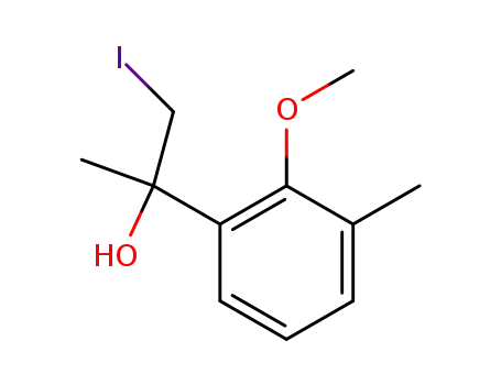 1-iodo-2-(2-methoxy-3-methyl-phenyl)-propan-2-ol