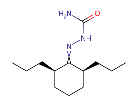 (+/-)-<i>cis</i>-1.3-dipropyl-cyclohexanone-<sup>(2)</sup>-semicarbazone