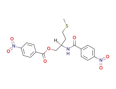 Molecular Structure of 2899-38-9 ((<i>R</i>)-4-methylsulfanyl-2-(4-nitro-benzoylamino)-1-(4-nitro-benzoyloxy)-butane)