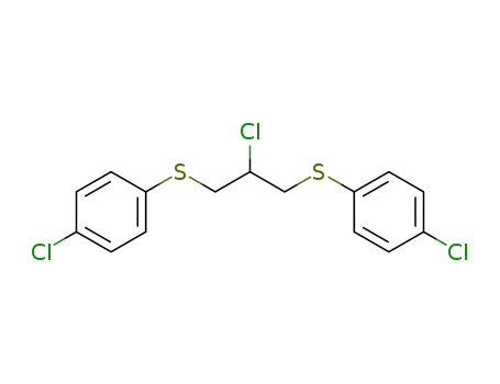 Molecular Structure of 101096-57-5 (2-chloro-1,3-bis-(4-chloro-phenylsulfanyl)-propane)