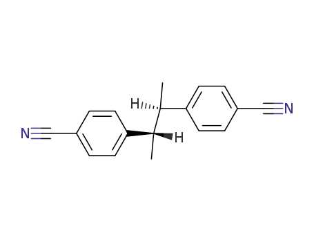 Molecular Structure of 63539-56-0 (Benzonitrile, 4,4'-(1,2-dimethyl-1,2-ethanediyl)bis-)
