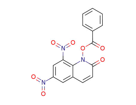 Molecular Structure of 131459-09-1 (1-benzoyloxy-6,8-dinitro-1<i>H</i>-quinolin-2-one)