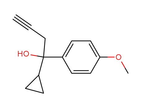 1-cyclopropyl-1-(4-methoxy-phenyl)-but-3-yn-1-ol