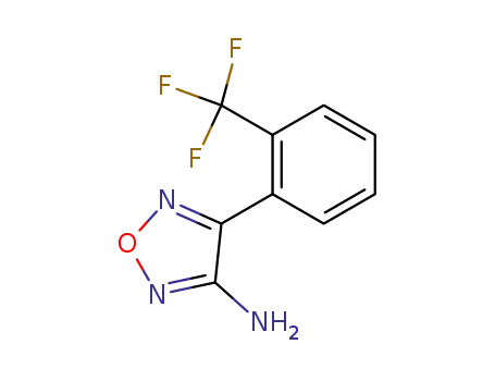 Molecular Structure of 21741-99-1 (1,2,5-Oxadiazol-3-amine, 4-[2-(trifluoromethyl)phenyl]-)