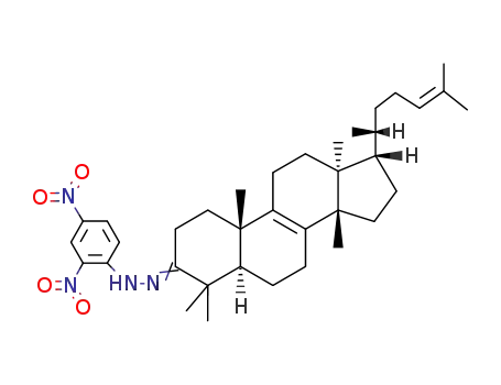 Molecular Structure of 106766-75-0 (eupha-8,24-dien-3-one-(2,4-dinitro-phenylhydrazon); euphone-(2,4-dinitro-phenylhydrazone))