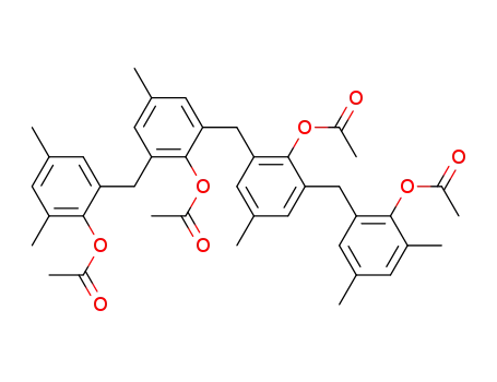 bis-[2-acetoxy-3-(2-acetoxy-3,5-dimethyl-benzyl)-5-methyl-phenyl]-methane