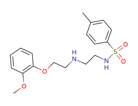 N-<2-(2-Methoxy-phenoxy)-aethyl>-2-p-toluolsulfonylamino-aethylamin