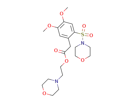 Benzeneacetic acid, 4,5-dimethoxy-2-(4-morpholinylsulfonyl)-,
2-(4-morpholinyl)ethyl ester
