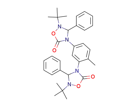 2,2'-di-<i>tert</i>-butyl-3,3'-diphenyl-4,4'-(4-methyl-<i>m</i>-phenylene)-bis-[1,2,4]oxadiazolidin-5-one