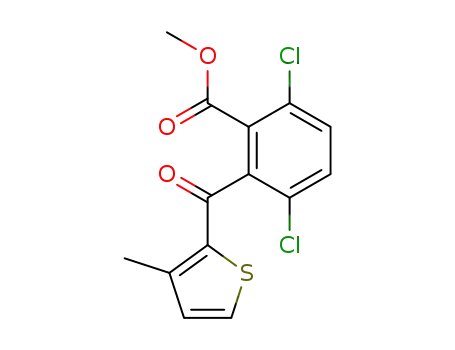 3,6-dichloro-2-(3-methyl-thiophene-2-carbonyl)-benzoic acid methyl ester