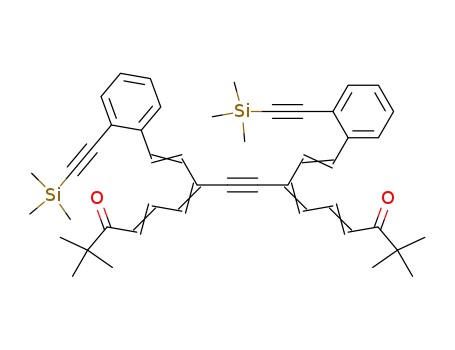 (4E,6Z,10Z,12E)-2,2,15,15-Tetramethyl-7,10-bis-[(E)-2-(2-trimethylsilanylethynyl-phenyl)-vinyl]-hexadeca-4,6,10,12-tetraen-8-yne-3,14-dione