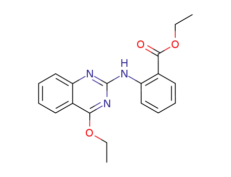 Molecular Structure of 101891-11-6 (<i>N</i>-(4-ethoxy-quinazolin-2-yl)-anthranilic acid ethyl ester)