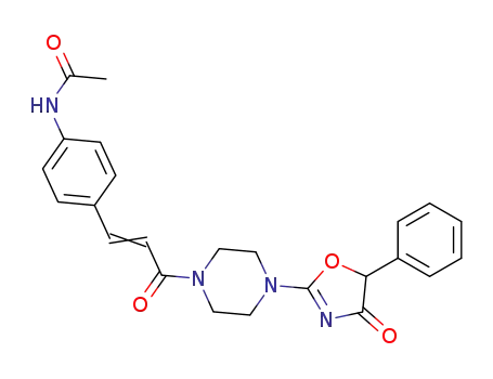 1-[3-(4-acetylamino-phenyl)-acryloyl]-4-(4-oxo-5-phenyl-4,5-dihydro-oxazol-2-yl)-piperazine