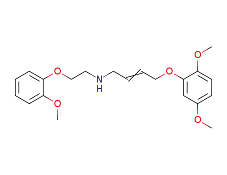 N-<2-(2-Methoxy-phenoxy)-ethyl>-4-<2,5-dimethoxy-phenoxy>-but-2-enylamin