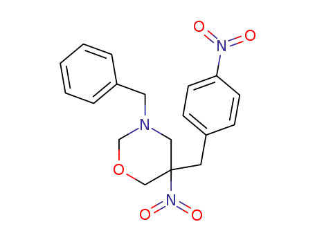 3-benzyl-5-nitro-5-(4-nitro-benzyl)-tetrahydro-[1,3]oxazine