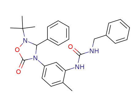 1-benzyl-3-[5-(2-<i>tert</i>-butyl-5-oxo-3-phenyl-[1,2,4]oxadiazolidin-4-yl)-2-methyl-phenyl]-urea