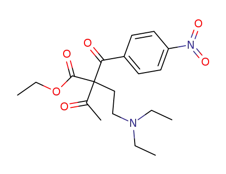2-(2-Diethylamino-ethyl)-2-(4-nitro-benzoyl)-3-oxo-butyric acid ethyl ester