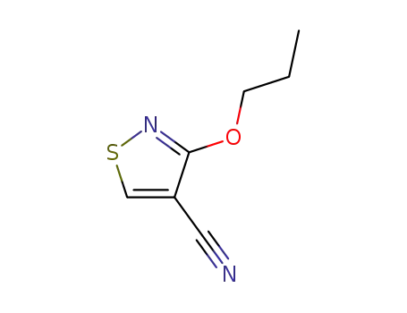 Molecular Structure of 60666-98-0 (4-Isothiazolecarbonitrile, 3-propoxy-)