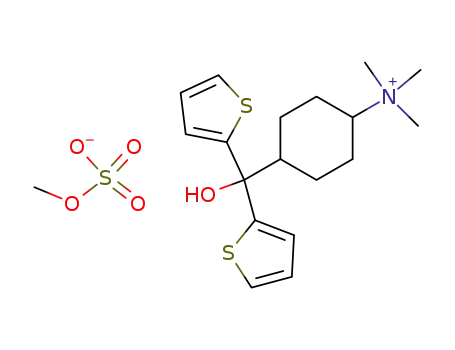 [4-(hydroxy-di-[2]thienyl-methyl)-cyclohexyl]-trimethyl-ammonium; methyl sulfate