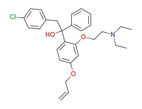1-[4-Allyloxy-2-(2-diethylamino-ethoxy)-phenyl]-2-(4-chlorphenyl)-1-phenyl-ethanol
