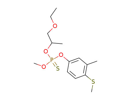Thiophosphoric acid O-(2-ethoxy-1-methyl-ethyl) ester O'-methyl ester O''-(3-methyl-4-methylsulfanyl-phenyl) ester