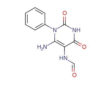 <i>N</i>-(6-amino-2,4-dioxo-1-phenyl-1,2,3,4-tetrahydro-pyrimidin-5-yl)-formamide