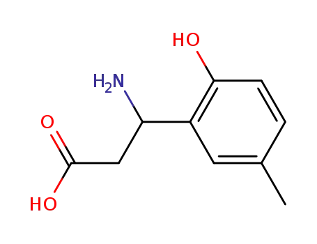 Molecular Structure of 682804-15-5 (3-amino-3-(2-hydroxy-5-methyl-phenyl)-propionic acid)