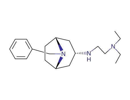 Molecular Structure of 102463-22-9 (<i>N</i>,<i>N</i>-diethyl-<i>N</i>'-(8-benzyl-nortropane-3<i>endo</i>-yl)-ethylenediamine)